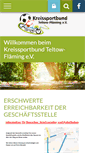 Mobile Screenshot of kreissportbund-teltow-flaeming.de