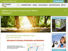 Tablet Screenshot of kreissportbund-teltow-flaeming.de